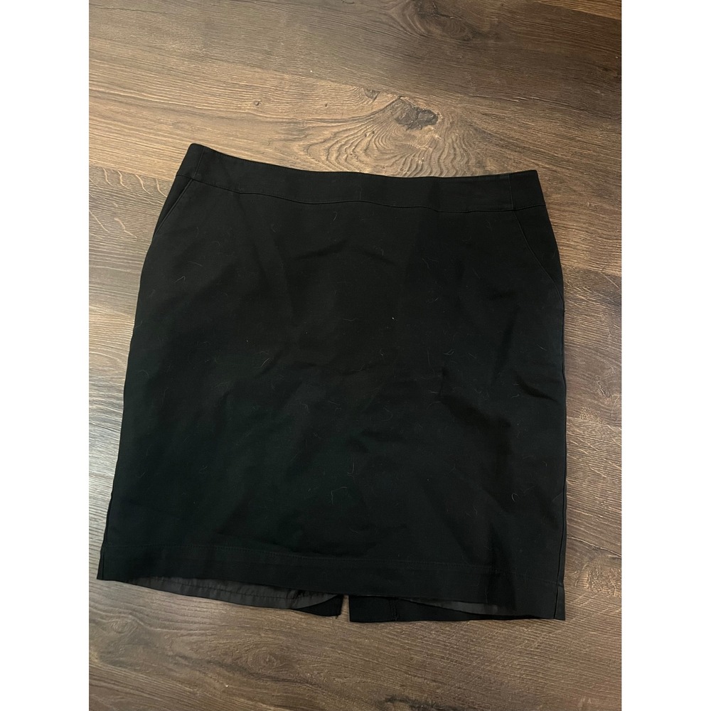 Merona Black Stretch Pencil‎ Skirt Women's Size 14 Office Career